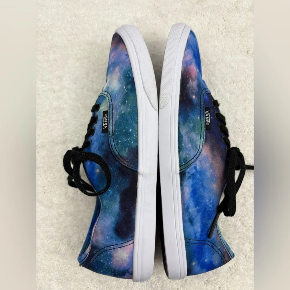 Vans Lo Pro Sneakers in Purple and Blue “Cosmic Galaxy” Print on Canvas